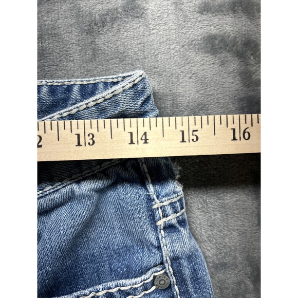 Rock & Roll Denim Jeans Women's 18R BB Gun Regular Fit Boot Cut Western Distress - Picture 11 of 16